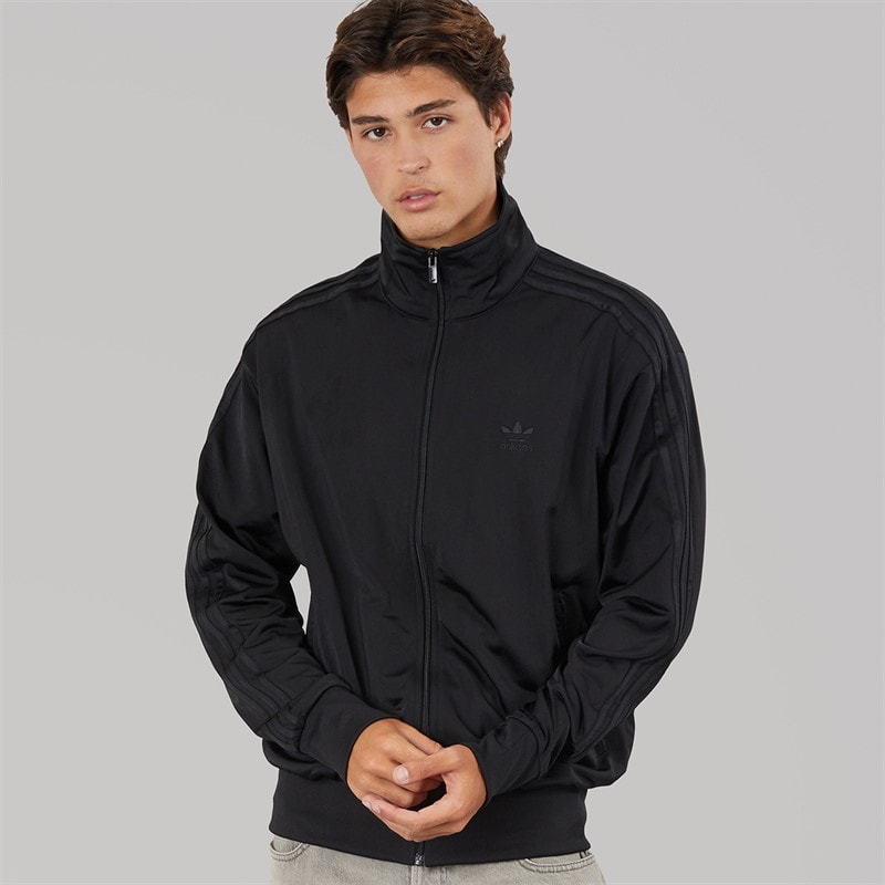 adidas Originals Mens Adicolor Trefoil Classics Firebird Track Top Black/Black
