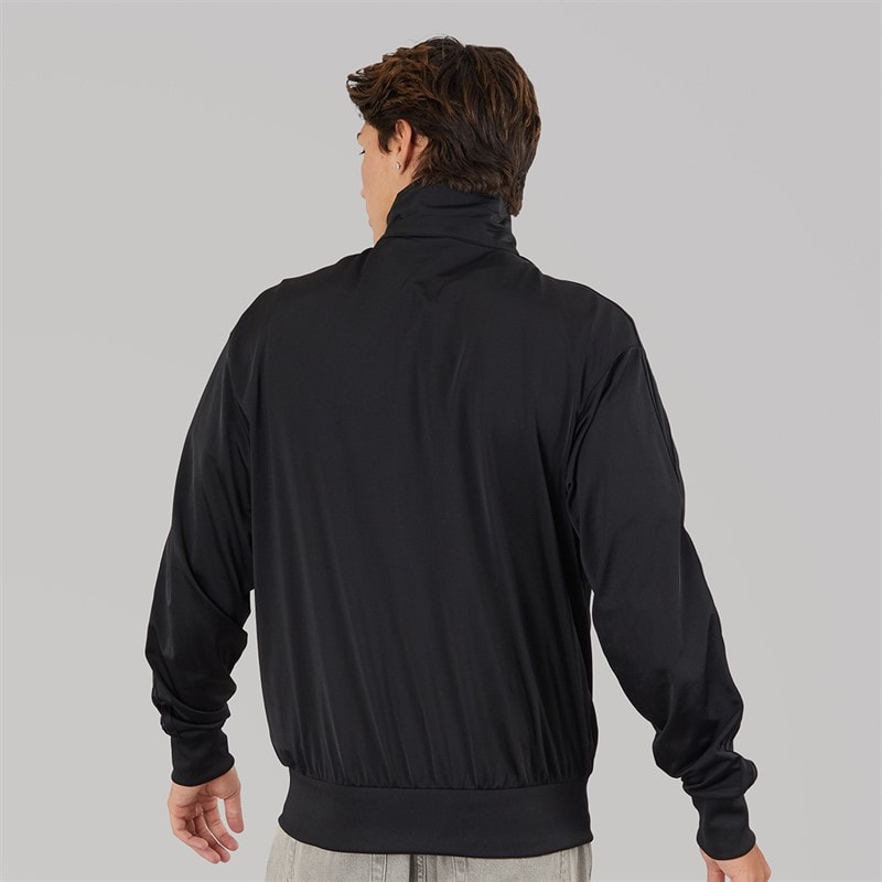 adidas Originals Mens Adicolor Trefoil Classics Firebird Track Top Black/Black - Image 2