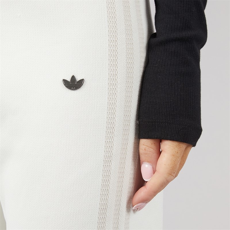 adidas Originals Womens Knitted Track Pants Off White - Image 3