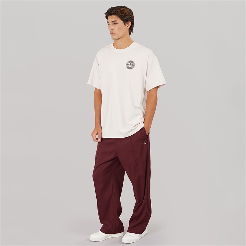 adidas Originals Mens Premium Trefoil Baggy Fit Track Pants Better Scarlet - Image 4