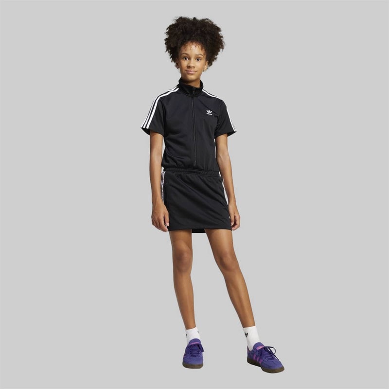 adidas Originals Junior Girls Trefoil Firebird Dress Black