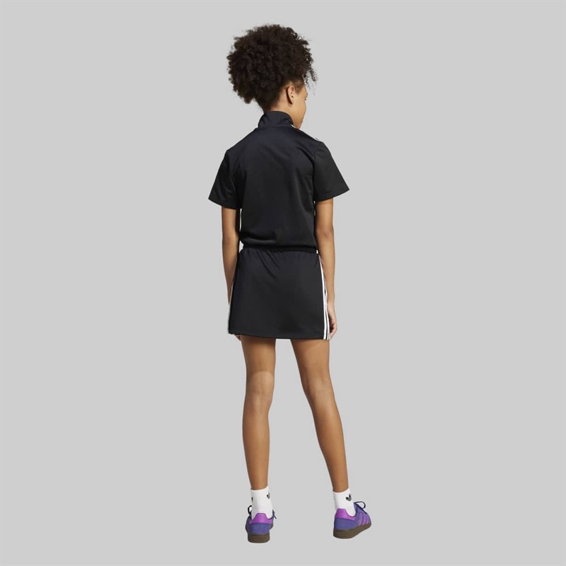 adidas Originals Junior Girls Trefoil Firebird Dress Black - Image 2