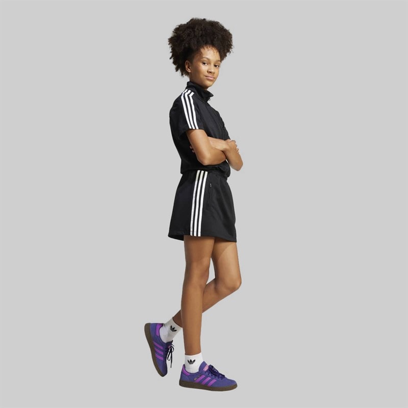 adidas Originals Junior Girls Trefoil Firebird Dress Black - Image 3