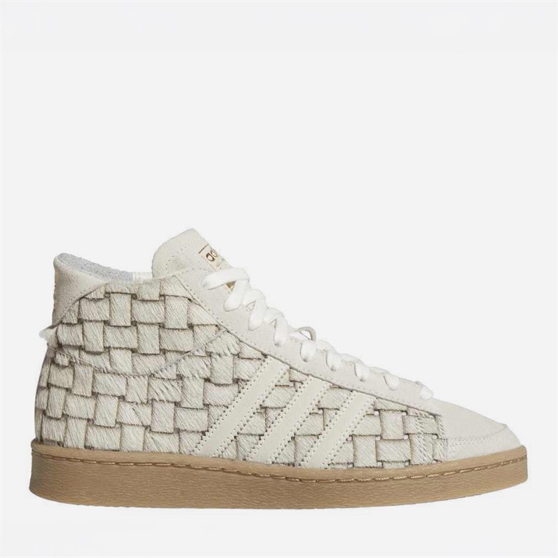 adidas Originals Womens Jabbar High Trainers Off White/Cream White/Shadow Brown