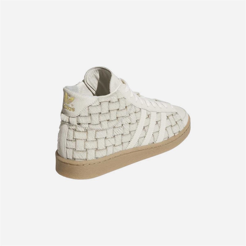 adidas Originals Womens Jabbar High Trainers Off White/Cream White/Shadow Brown - Image 3