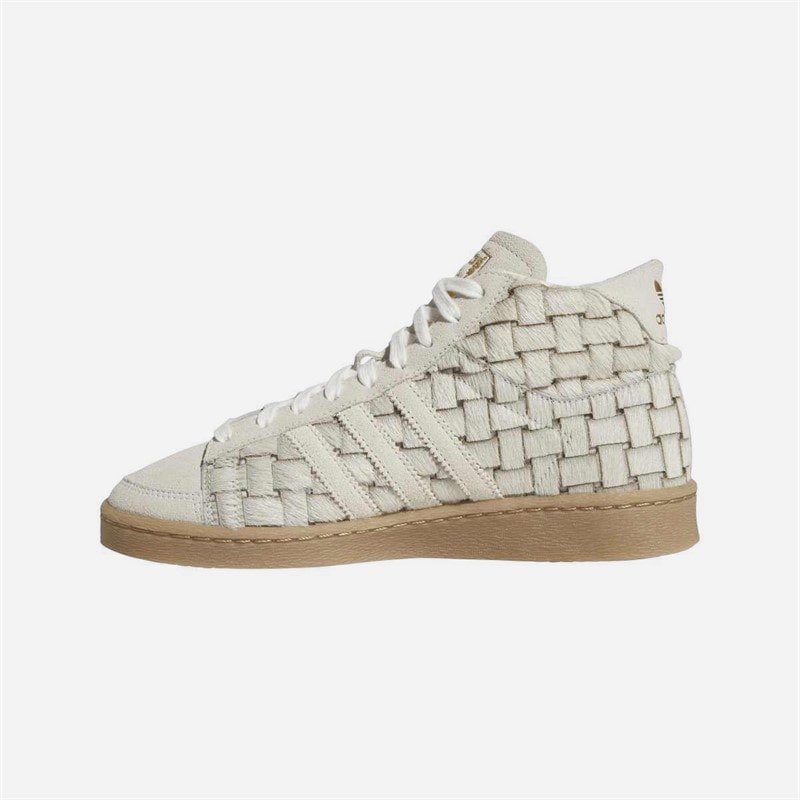 adidas Originals Womens Jabbar High Trainers Off White/Cream White/Shadow Brown - Image 5