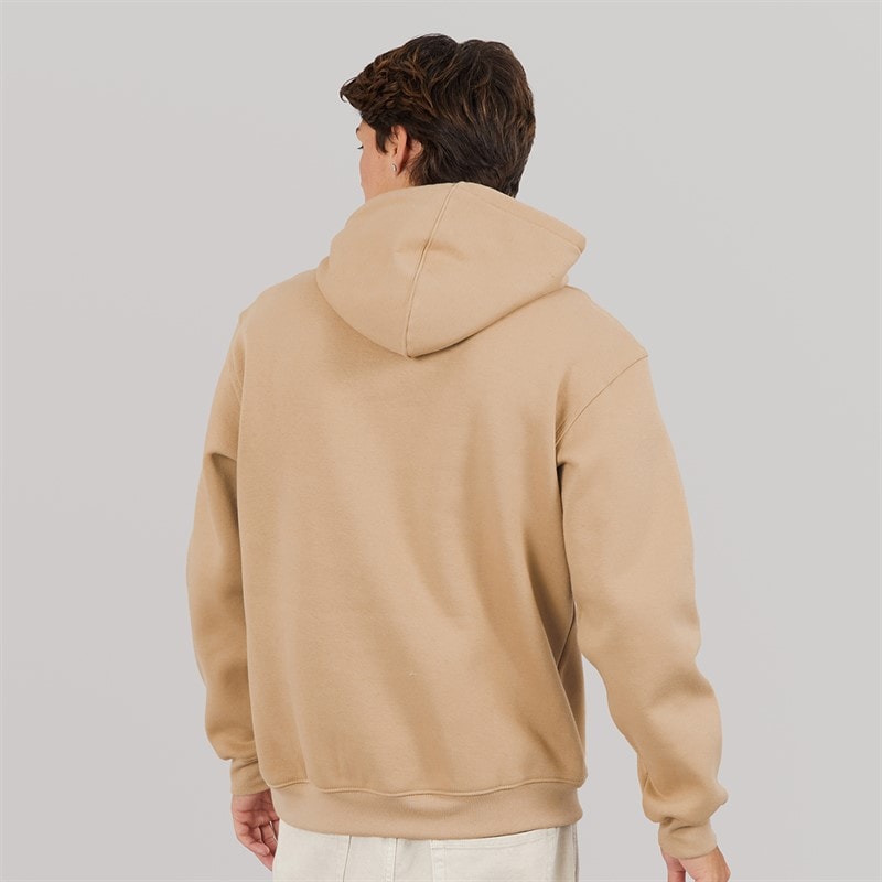 adidas Originals Mens Trefoil Logo Essentials Hoodie Trace Khaki - Image 3
