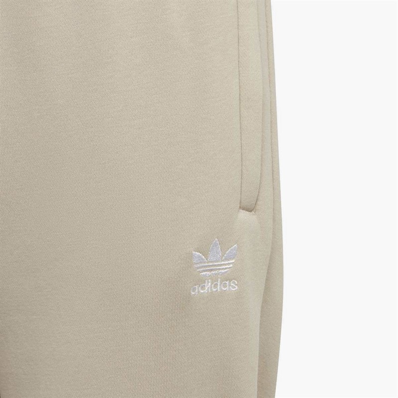 adidas Originals Junior Adicolor Trefoil Joggers Wonder Beige/White - Image 3