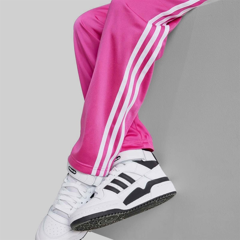 adidas Originals Junior Girls Adicolor Firebird Tracksuit Bottoms Semi Lucid Fuchsia - Image 3