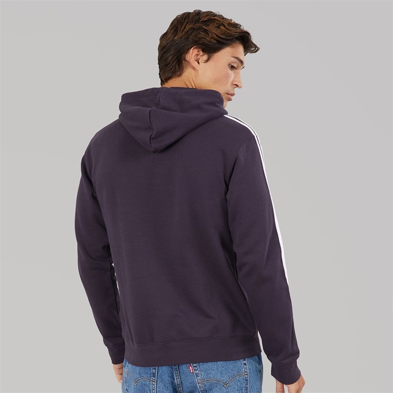 adidas Originals Mens Adicolor Classics 3-Stripes Hoodie Aurora Black - Image 2