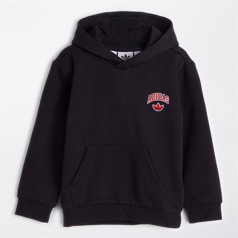 adidas Originals Kids World Tour Back Graphic Hoodie And Cargo Pants Tracksuit Black - Image 2