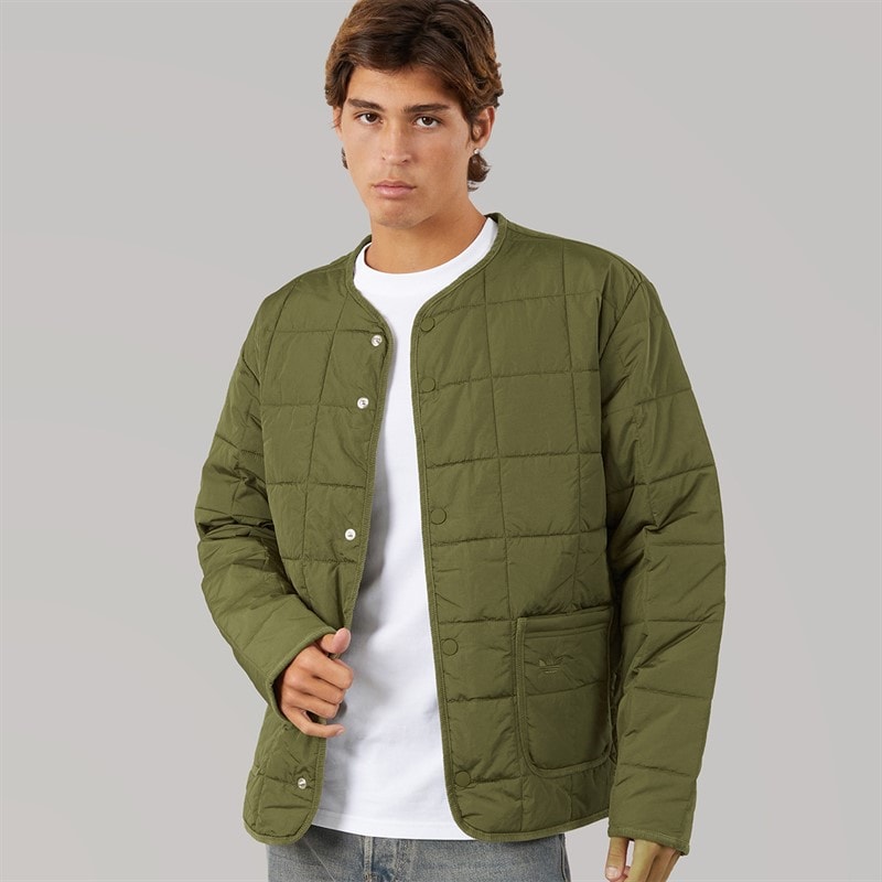 adidas Originals Mens Quilted Jacket Focus Olive