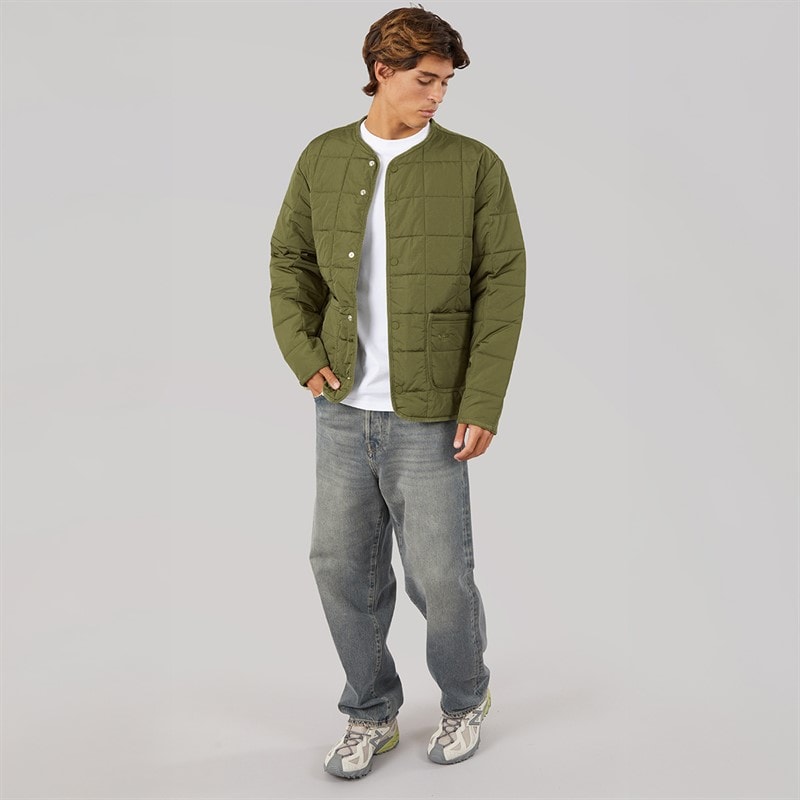 adidas Originals Mens Quilted Jacket Focus Olive - Image 4