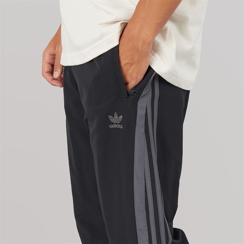 adidas Originals Mens Archive Track Pants Black/Grey Five - Image 3