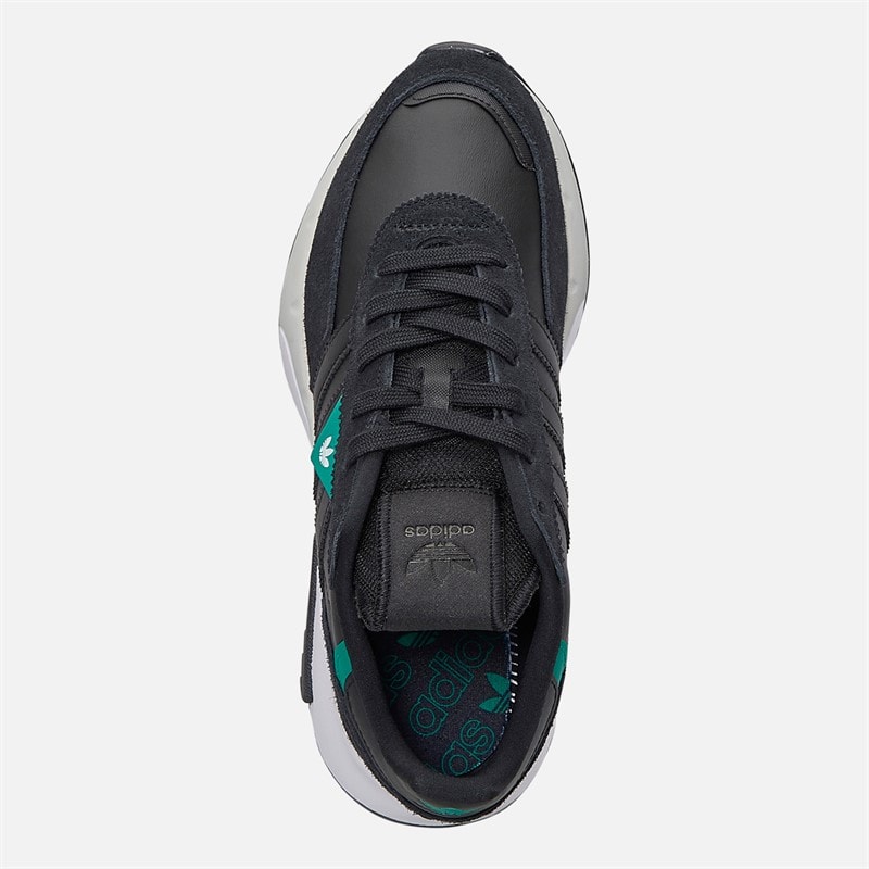 adidas Originals Junior Retropy F2 Trainers Black/Black/Equipment Green - Image 4