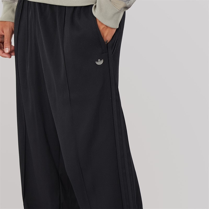 adidas Originals Mens Premium Trefoil Baggy Fit Track Pants Black/Black - Image 3