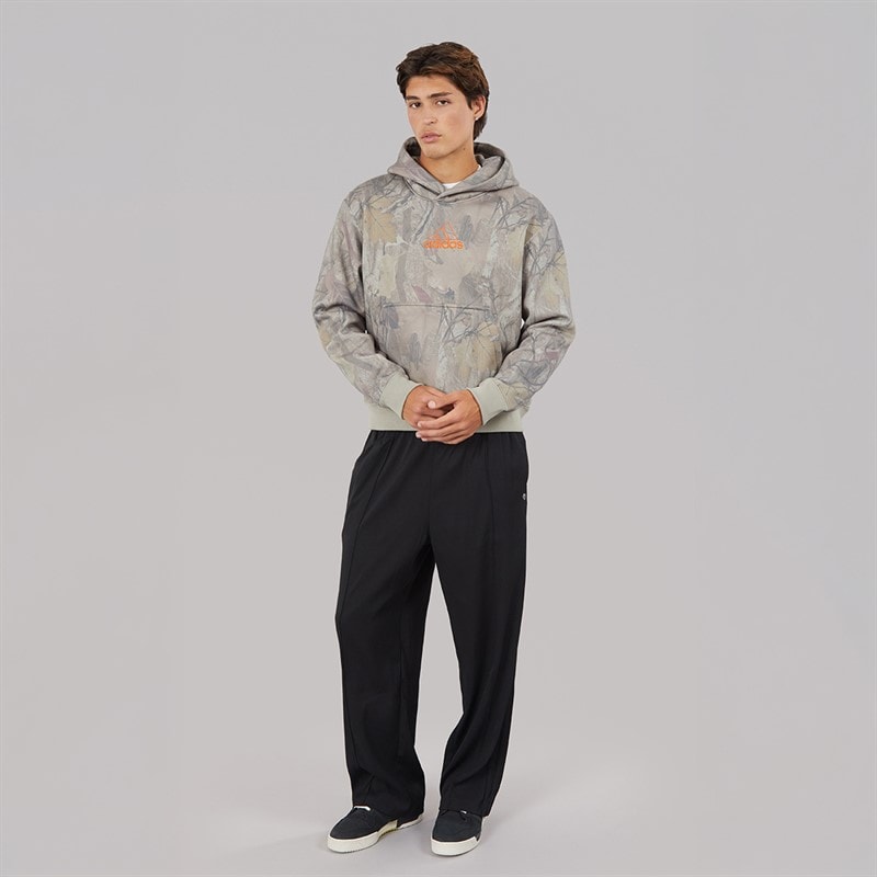 adidas Originals Mens Premium Trefoil Baggy Fit Track Pants Black/Black - Image 4