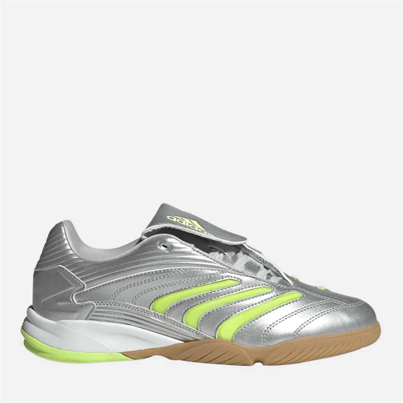 adidas Originals Womens Predator Sala Trainers Silver Metallic/Signal Green/Cloud White