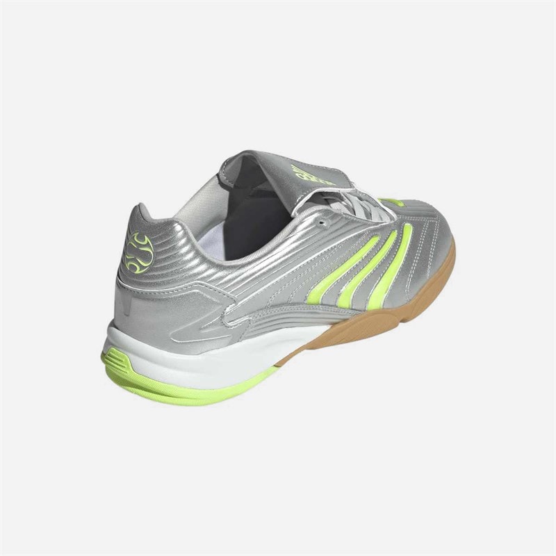 adidas Originals Womens Predator Sala Trainers Silver Metallic/Signal Green/Cloud White - Image 3