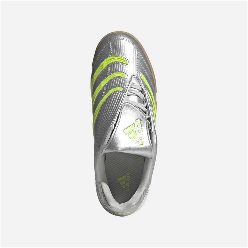 adidas Originals Womens Predator Sala Trainers Silver Metallic/Signal Green/Cloud White - Image 4