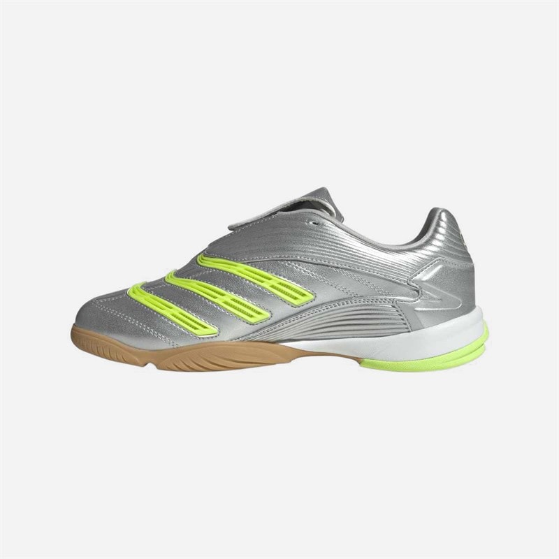 adidas Originals Womens Predator Sala Trainers Silver Metallic/Signal Green/Cloud White - Image 5