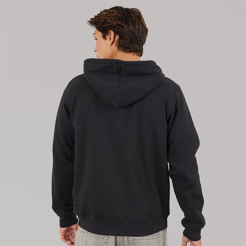 adidas Originals Mens Trefoil Logo Essentials Full Zip Hoodie Black - Image 2