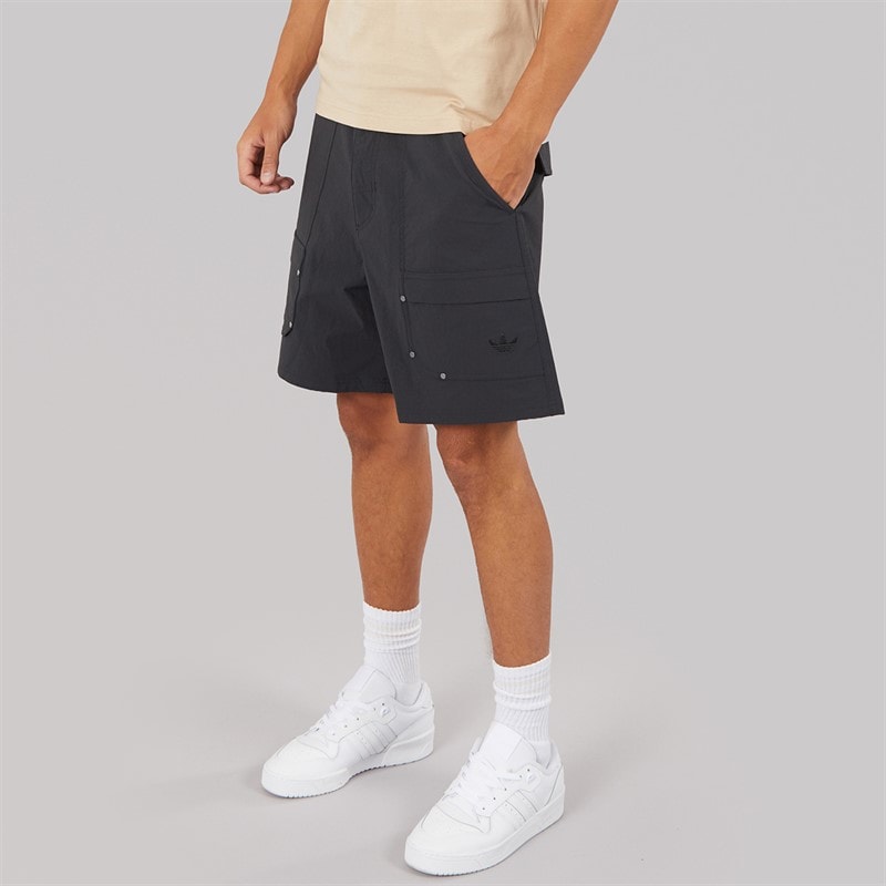 adidas Originals Mens Premium Essentials Utility Cargo Shorts Black