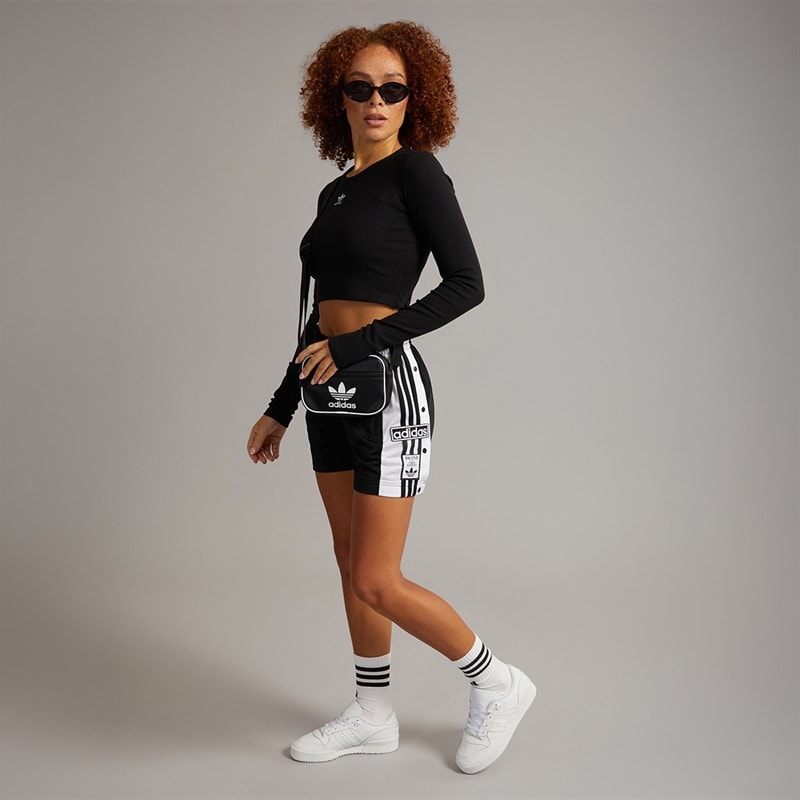 adidas Originals Womens Adibreak Shorts Black - Image 4