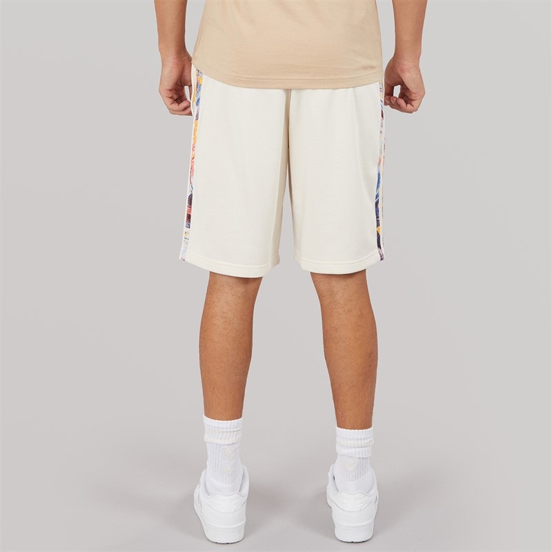 adidas Originals Mens Adicolor 70s Monogram Shorts Wonder White - Image 2