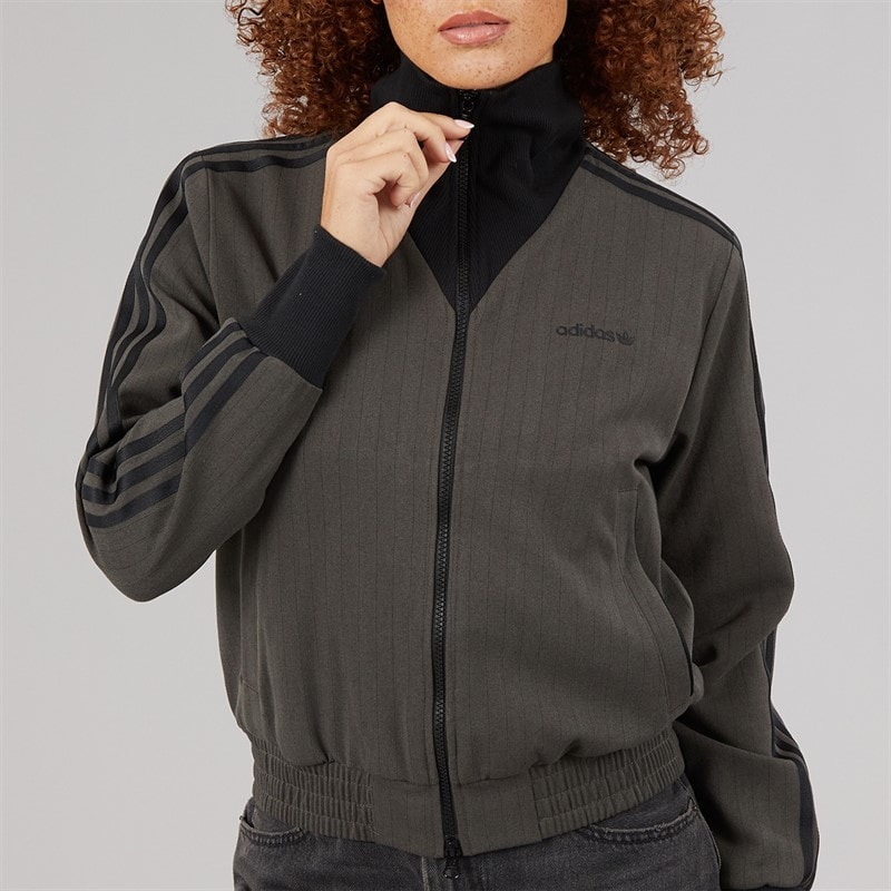 adidas Originals Womens Tailored Track Top Shadow Olive - Image 5