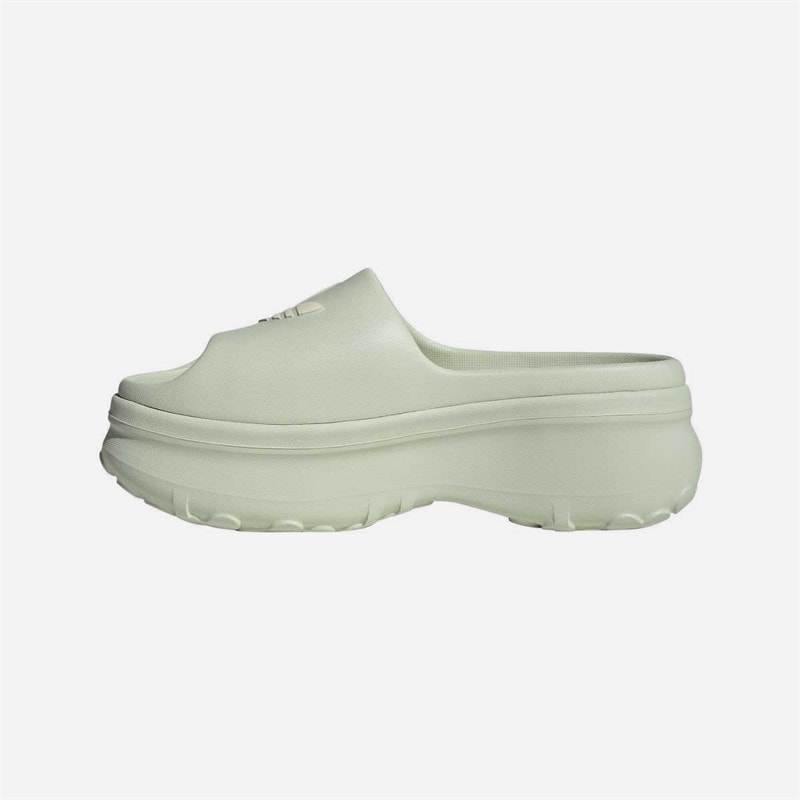 adidas Originals Womens Adifom Stan Slides Linen Green/Wonder White/Wonder White - Image 5