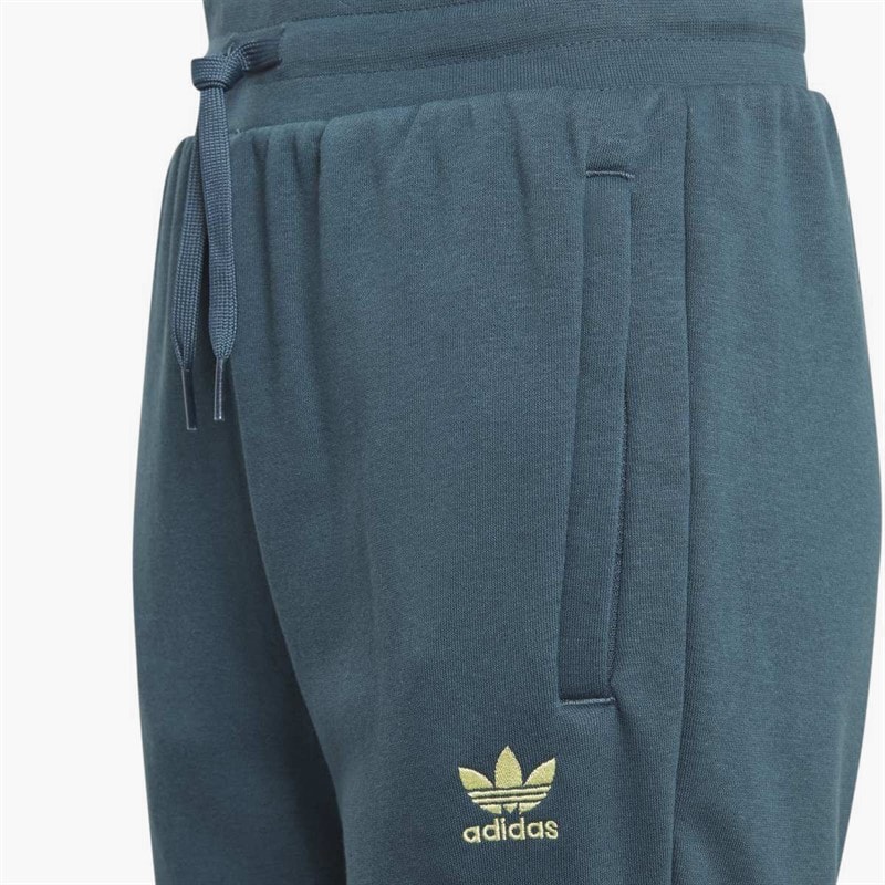 adidas Originals Junior Adicolor Trefoil Joggers Arctic Night/Pulse Yellow - Image 3