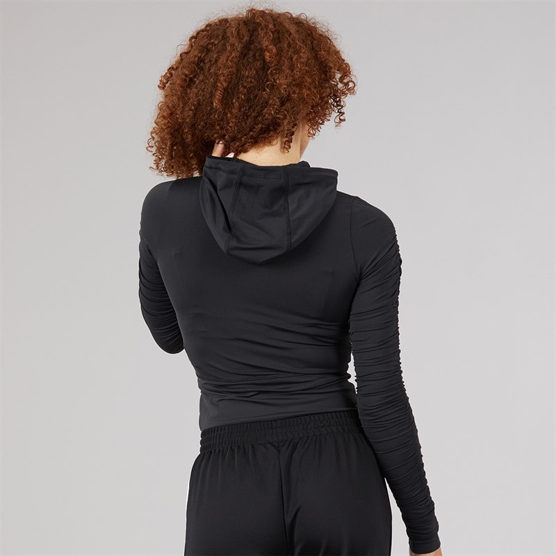 adidas Originals Womens Ruched Track Top Black - Image 2