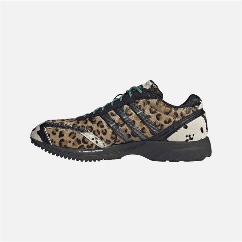 adidas Originals Womens Adizero Adios OG Leopard Trainers Core Black/Core Black/Off White - Image 5