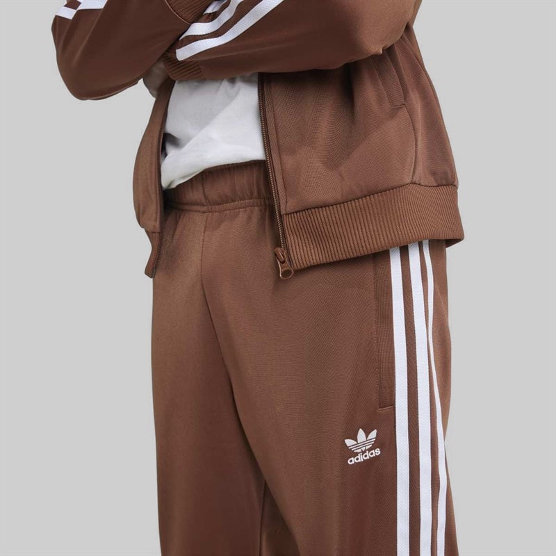 adidas Originals Junior Adicolor Trefoil Superstar Track Pants Preloved Brown - Image 4