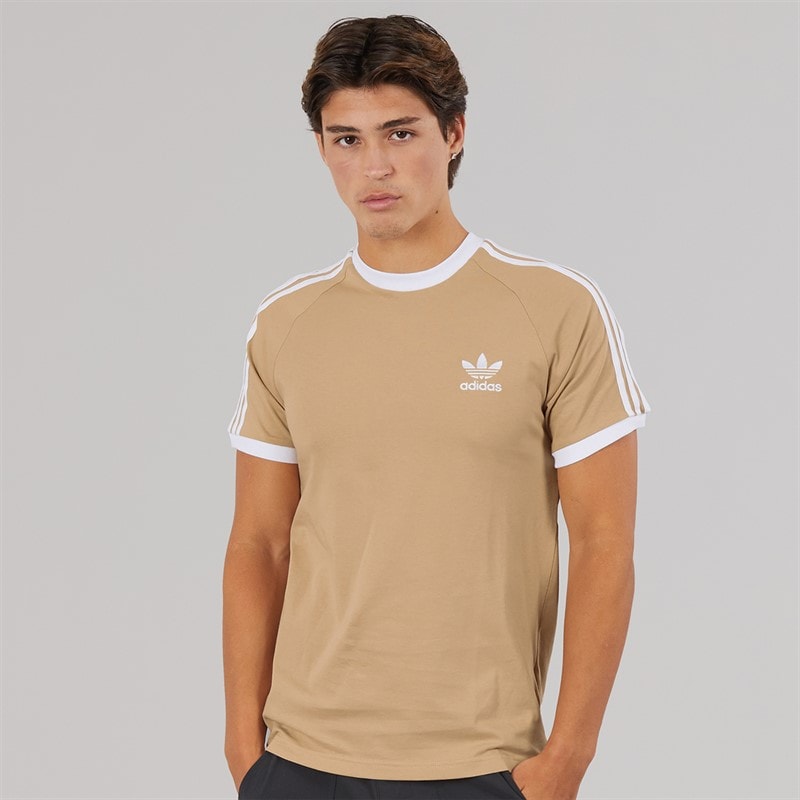 adidas Originals Mens Adicolor Classics 3-Stripes T-Shirt Magic Beige