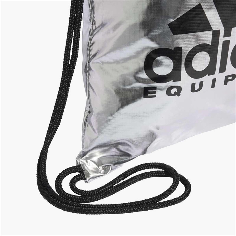 adidas Originals EQT Equipment Gym Sack Silver Metallic/Black - Image 3