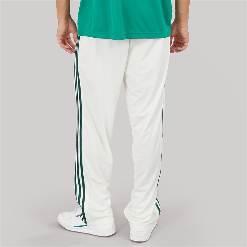 adidas Originals Mens Adicolor Trefoil Firebird Classics Track Pants Off White/Collegiate Green - Image 2