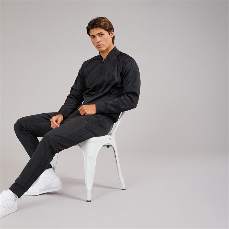 adidas Originals Mens Adicolor Classics Superstar Track Top Black/Black - Image 4