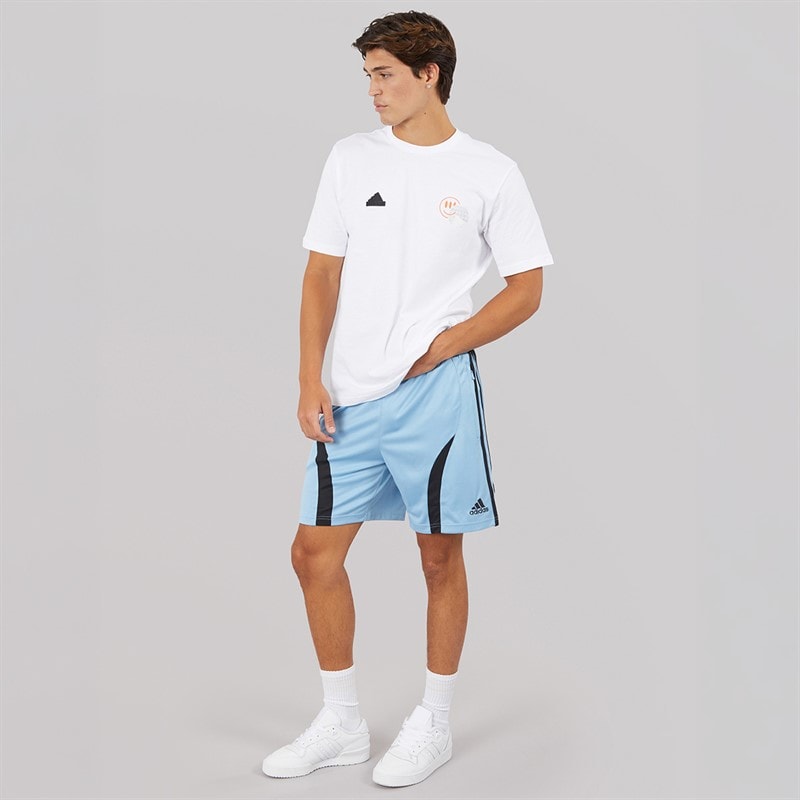 adidas Originals Mens Adicolor Teamgeist Shorts Ash Blue/Black - Image 4