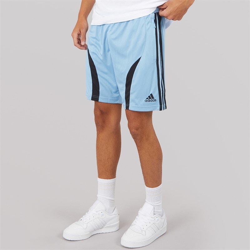 adidas Originals Mens Adicolor Teamgeist Shorts Ash Blue/Black - Image 5