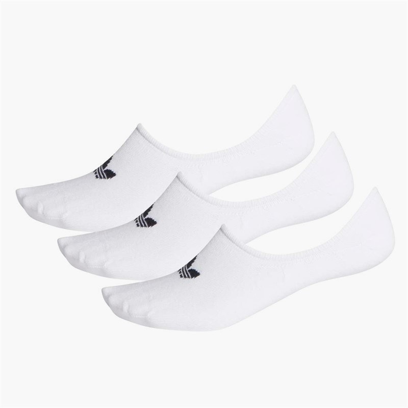 adidas Originals Low Cut Three Pack No Show Socks White