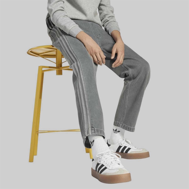 adidas Originals Junior Trefoil Logo Denim Jeans Light Denium - Image 5