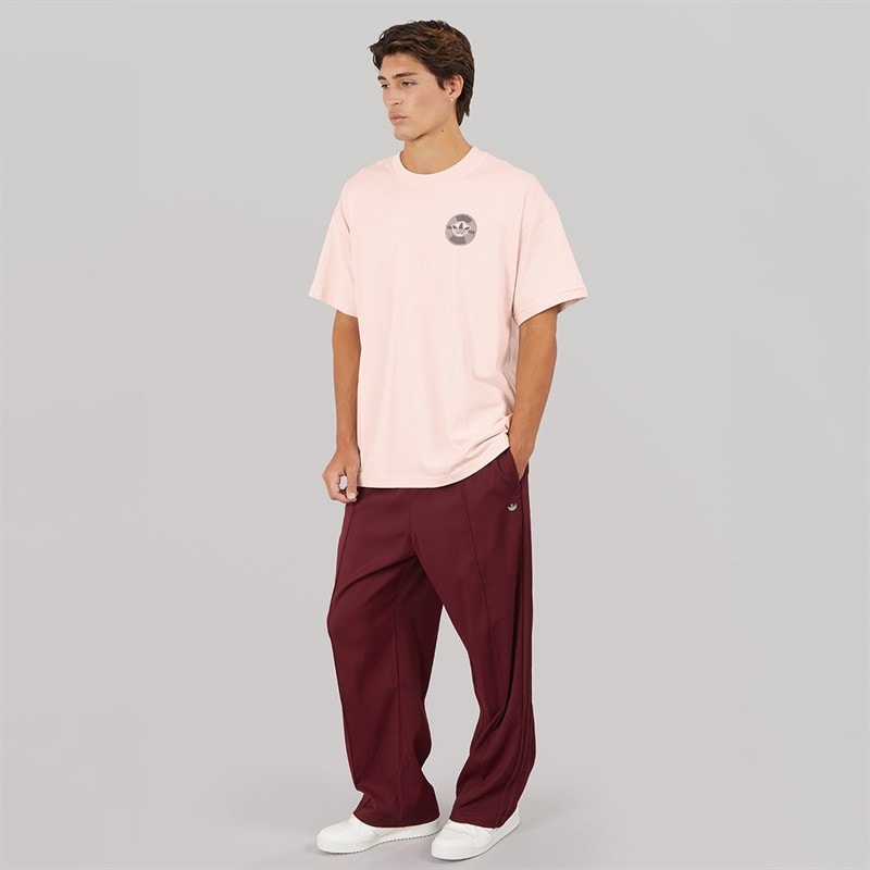 adidas Originals Mens Street Band Back Graphic T-Shirt Putty Mauve - Image 4