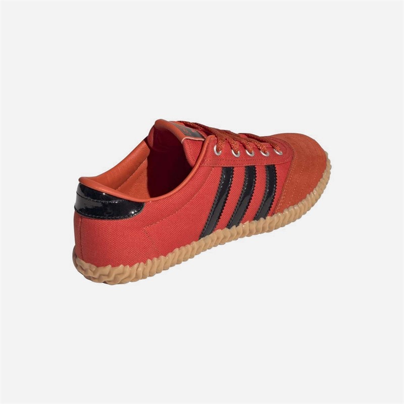 adidas Originals Womens Volley Plimsole Trainers Collegiate Orange/Core Black/Gum - Image 3