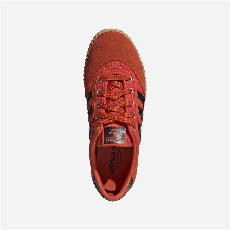 adidas Originals Womens Volley Plimsole Trainers Collegiate Orange/Core Black/Gum - Image 4