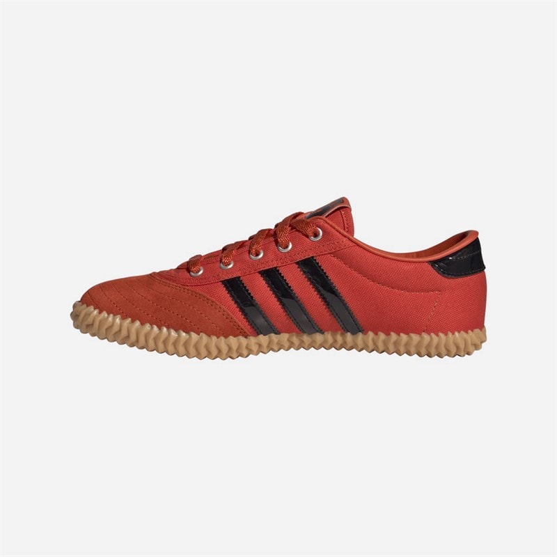 adidas Originals Womens Volley Plimsole Trainers Collegiate Orange/Core Black/Gum - Image 5
