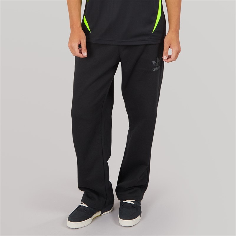 adidas Originals Mens Trefoil Logo Essentials Joggers Black/Grey Six