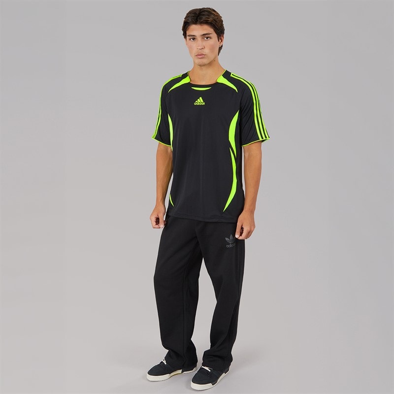 adidas Originals Mens Trefoil Logo Essentials Joggers Black/Grey Six - Image 4