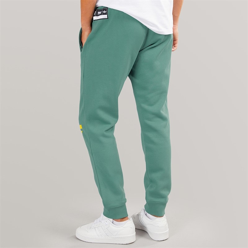 adidas Originals Mens JFF Jamaica VRCT Track Pants Tech Emerald - Image 2